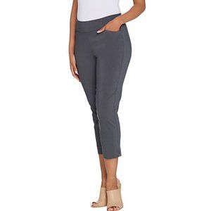 Susan Graver Uptown Stretch Pull-On Crop Pants GUC
